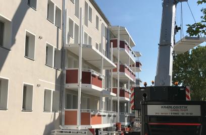 Balkonansetzungen in Weinhübel Stauffenbergstraße 7-13