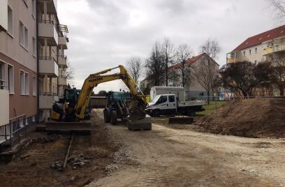 Baustart in Rauschwalde